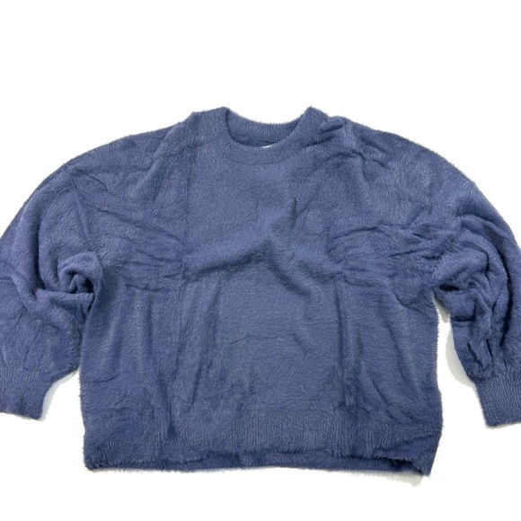 NWOT Aerie Flurry Crewneck Sweater Size XL Blue - Picture 3 of 9